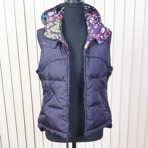 MISS SIXTY Vintage Purple Puffer Vest Size Small